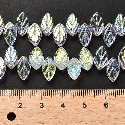 Electroplate Glass Beads Strands&nbsp;EGLA-B004-02A-HAB01