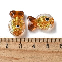 Handmade Foil Lampwork Fish Beads&nbsp;FOIL-Z001-01I