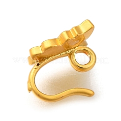 Brass Hoop Clasps&nbsp;KK-H506-09MG