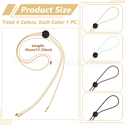 4Pcs Polyester Elastic Cord&nbsp;HJEW-GA00081