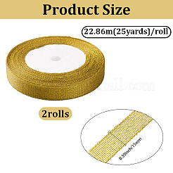 2Rolls Glitter Metallic Ribbon&nbsp;OCOR-GF0005-78B-01