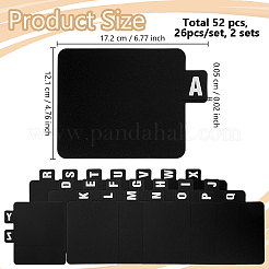 52Pcs PP Plastic Binder Dividers&nbsp;DIY-GO0003-08