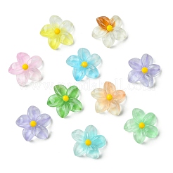 18Pcs 9 Colors Gradient Color & Luminous Opaque Resin Cabochons&nbsp;RESI-CJ0004-24