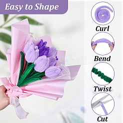 DIY Chenille Stem Tinsel Garland Craft Kits&nbsp;DIY-SC0033-14B