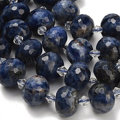 Natural Sodalite Beads Strands&nbsp;G-L642-I10-18x13mm