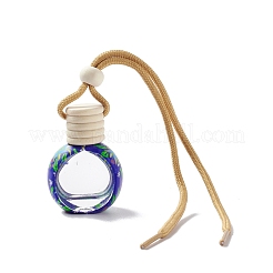 Empty Glass Perfume Bottle Pendants&nbsp;HJEW-A004-02