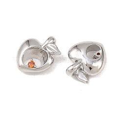 Brass Micro Pave Cubic Zirconia Pendants&nbsp;KK-B167-16P
