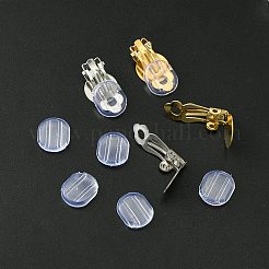 12Pcs 2 ColorS 304 Stainless Steel Clip-on Earring Findings&nbsp;STAS-FS0001-50