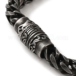 316 Surgical Stainless Steel Wheat Chain Bracelets with Magnetic Clasps&nbsp;BJEW-Q349-04B
