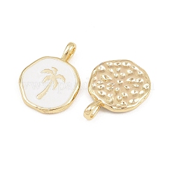 Brass Enamel Pendants&nbsp;KK-B157-15G-02