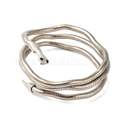 Adjustable Iron Snake Wrap Bangles&nbsp;BJEW-U004-03A-P