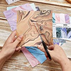 24 Sheet 12 Style Square with Marble Pattern Scrapbook Paper Pad&nbsp;SCRA-GF0001-05