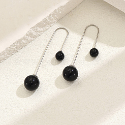 Stainless Steel Round Dangle Earrings&nbsp;ZA6944