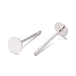 925 Sterling Silver Stud Earring Findings&nbsp;STER-S002-44