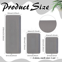 3 Pairs 3 Styles PU Leather Door Knob Cover&nbsp;FIND-MA0001-21A