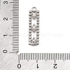 Brass Micro Pave Clear Cubic Zirconia Pendants&nbsp;CU-CBAF17A-05P