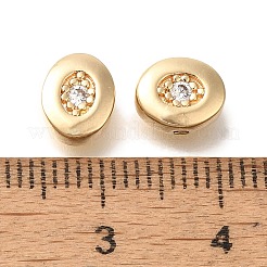 Brass Micro Pave Cubic Zirconia&nbsp;KK-Q001-05G-02