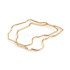 201 Stainless Steel Hoop Earrings&nbsp;EJEW-L243-19A-G