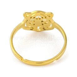 201 Stainless Steel Adjustable Ring for Women&nbsp;RJEW-D082-01E