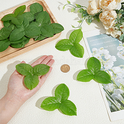 Cloth Artificial Rose Leaf&nbsp;AJEW-WH0270-951A