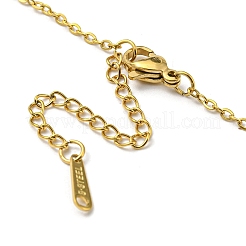 304 Stainless Steel Pendant Necklaces&nbsp;NJEW-Z025-01G