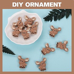 10Pcs Cartoon Elk Silicone Beads&nbsp;JX706A