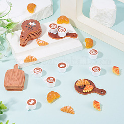 36Pcs 9 Styles Coffe Theme Doll Miniatures Sets&nbsp;DJEW-TA0001-50