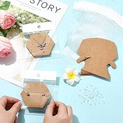 40Pcs Paper Jewelry Display Cards&nbsp;CDIS-FS0001-32C
