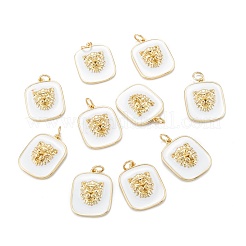 Real 18K Gold Plated Brass Enamel Pendants&nbsp;KK-A155-16G