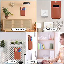 2Pcs PU Leather Hanging Storage Bag&nbsp;AJEW-CL0005-77