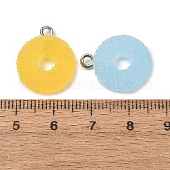 Opaque Resin Pendants&nbsp;FIND-H069-01B-P