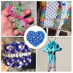 800Pcs Plastic Pearlized Beads&nbsp;KY-SP0001-53F