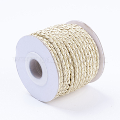 Round Braided Cowhide Cords&nbsp;WL-L009-01N