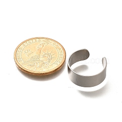 316 Surgical Stainless Steel Open Cuff Rings&nbsp;RJEW-F170-01P-02