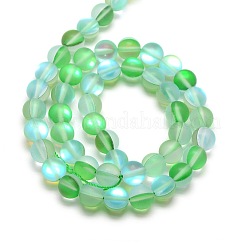 Synthetic Moonstone Beads Strands&nbsp;G-F142-6mm-05