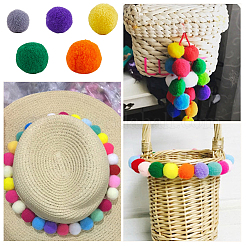Polyester Ball Decoration&nbsp;FIND-CP0002-91C