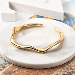 Brass Cuff Bangles&nbsp;BJEW-F482-05G