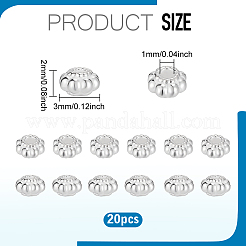 20Pcs 925 Sterling Silver Beads&nbsp;STER-PH0004-36B