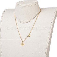304 Stainless Steel Pendant Necklaces&nbsp;NJEW-JN02214-01