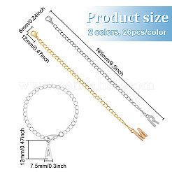 Letter A~Z Alloy Cup Handle Pendant Decorations&nbsp;HJEW-AB00426