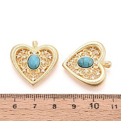 Synthetic Turquoise Pendants&nbsp;KK-N287-14G-01
