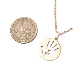 Mother's Day 304 Stainless Steel Pendant Necklace&nbsp;NJEW-TA00194-04