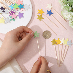15 Sets 5 Styles Star Paper Cake Toppers&nbsp;FIND-CA0009-82