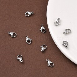 Tarnish Resistant Polished 316 Surgical Stainless Steel Lobster Claw Clasps&nbsp;STAS-R072-11A