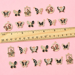 28Pcs 7 Styles Alloy Enamel Pendants&nbsp;FIND-FS0003-21