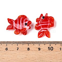 Handmade Lampwork Beads Strands&nbsp;LAMP-N024-35D