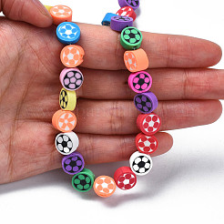 Handmade Polymer Clay Bead Strands&nbsp;CLAY-N006-75