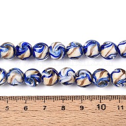 Handmade Gold Sand Lampwork Beads&nbsp;LAMP-T024-11B