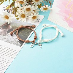 Adjustable Korean Waxed Polyester Cord  Bracelets&nbsp;X1-BJEW-TA00001