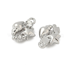 Alloy Rhinestone Pendants&nbsp;PALLOY-F316-02B-P